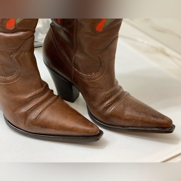 DIBA Vintage women Diva butterfly mid calf cowboy boots size 6.5, no damages!!! - Picture 2 of 8